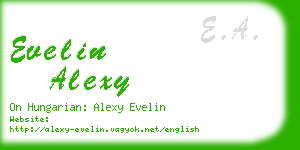 evelin alexy business card
